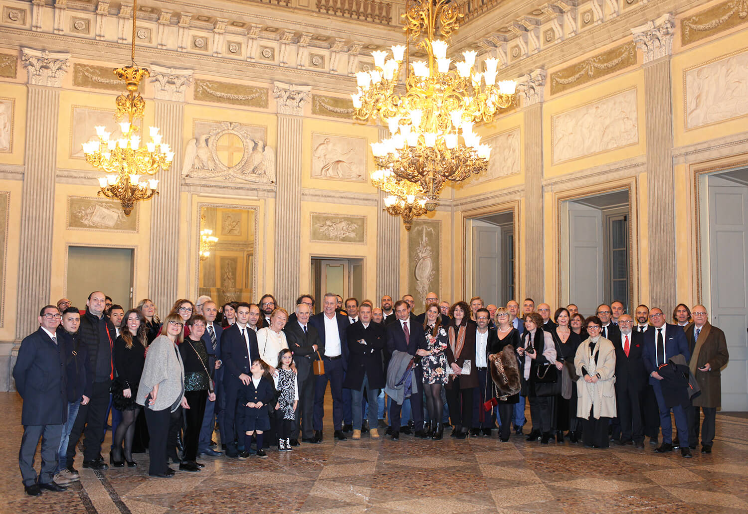 A shot from Euroitalia celebrations in the Royal Villa of Monza.