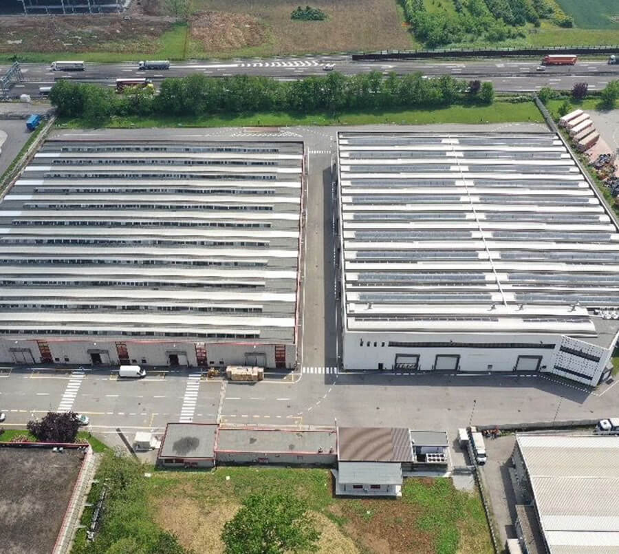 A part of the EuroItalia headquarters seen from above.
