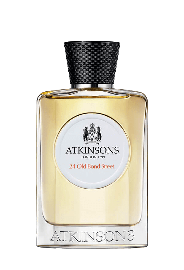 A bottle of Atkinsons 24 Old Bond Street perfume.